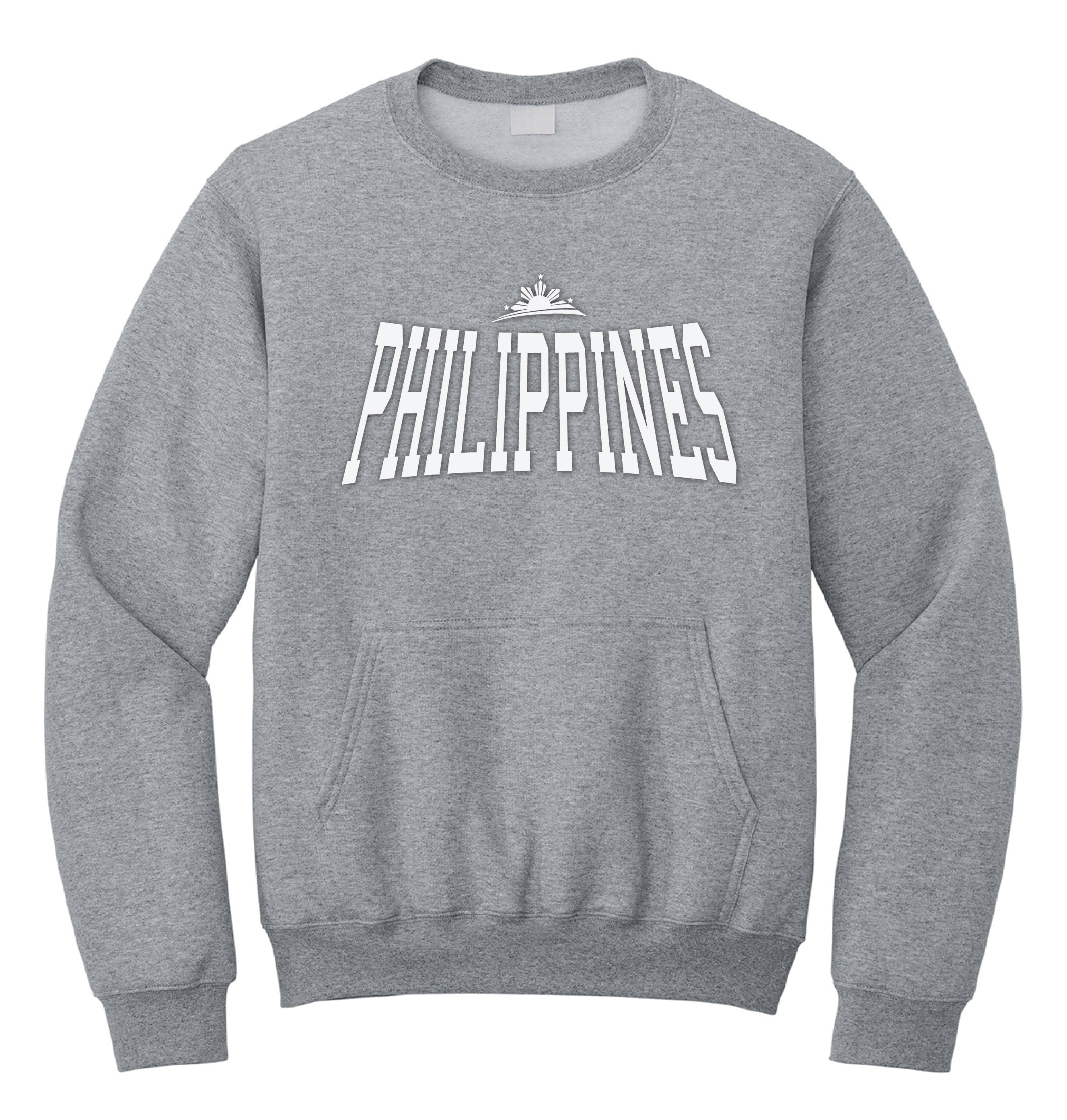 Philippines Crewneck Sweatshirt with Pocket by Pinoy Rising