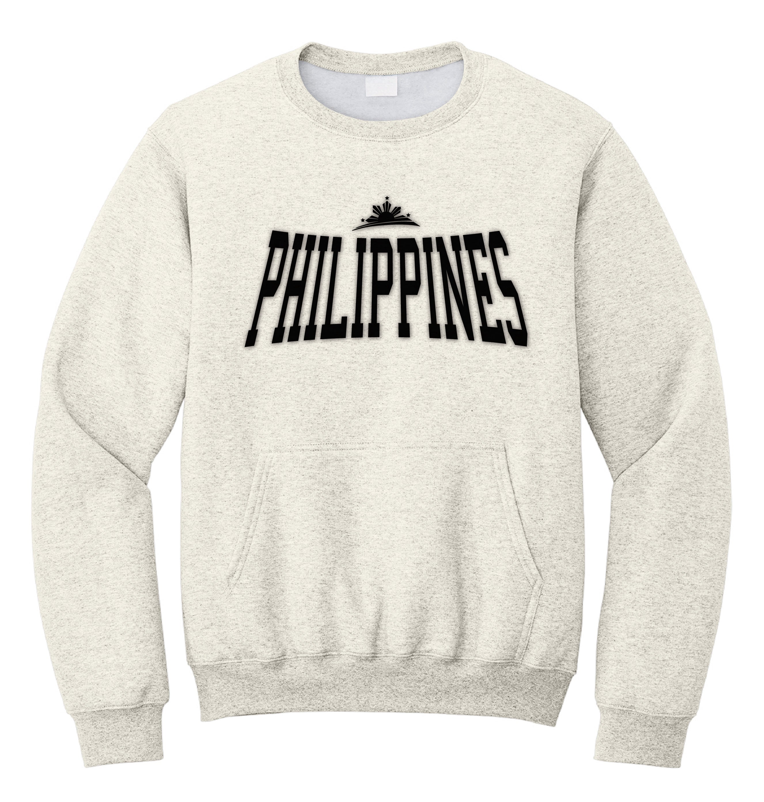 Philippines Crewneck Sweatshirt with Pocket by Pinoy Rising