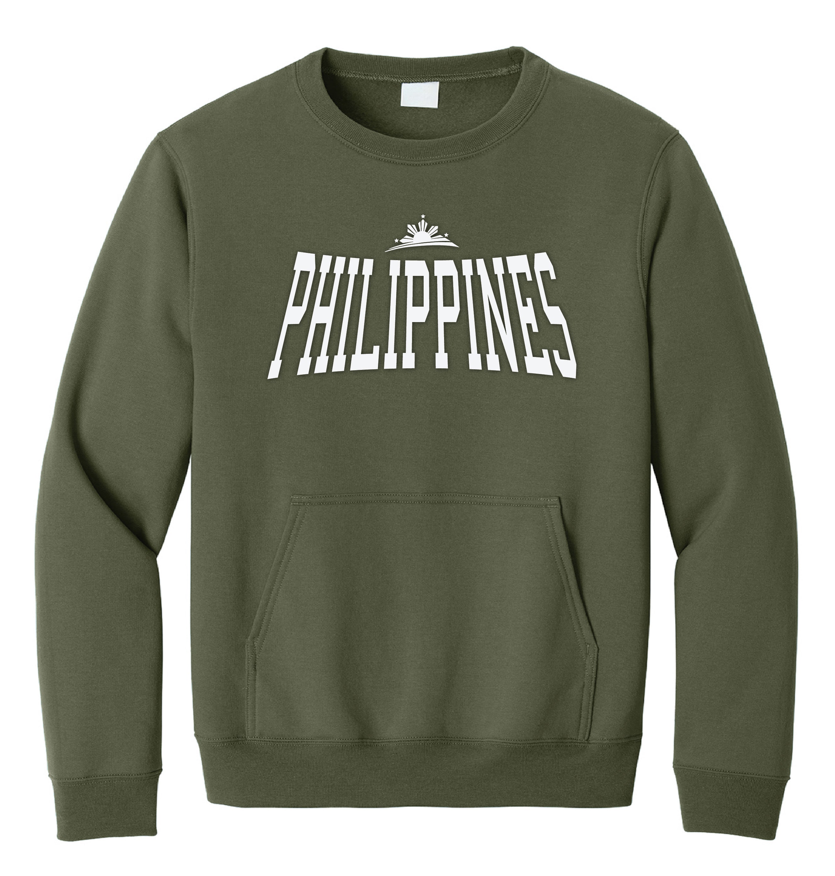 Philippines Crewneck Sweatshirt with Pocket by Pinoy Rising