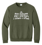 Philippines Crewneck Sweatshirt with Pocket by Pinoy Rising
