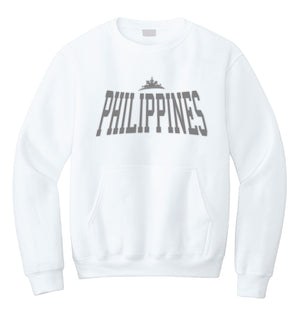 Philippines Crewneck Sweatshirt with Pocket by Pinoy Rising