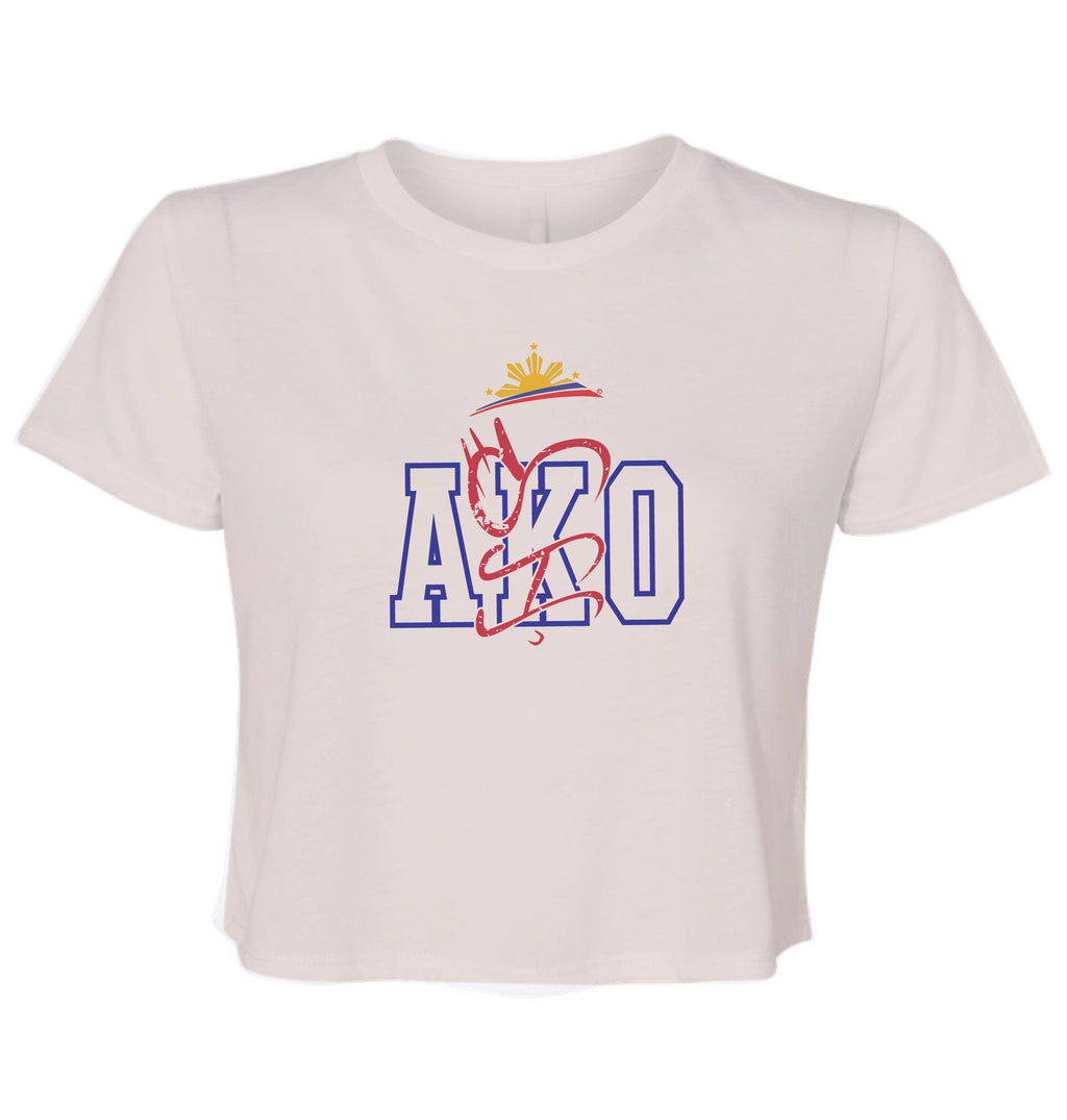 Filipino Ladies Cropped Shirt - AKO by Pinoy Rising