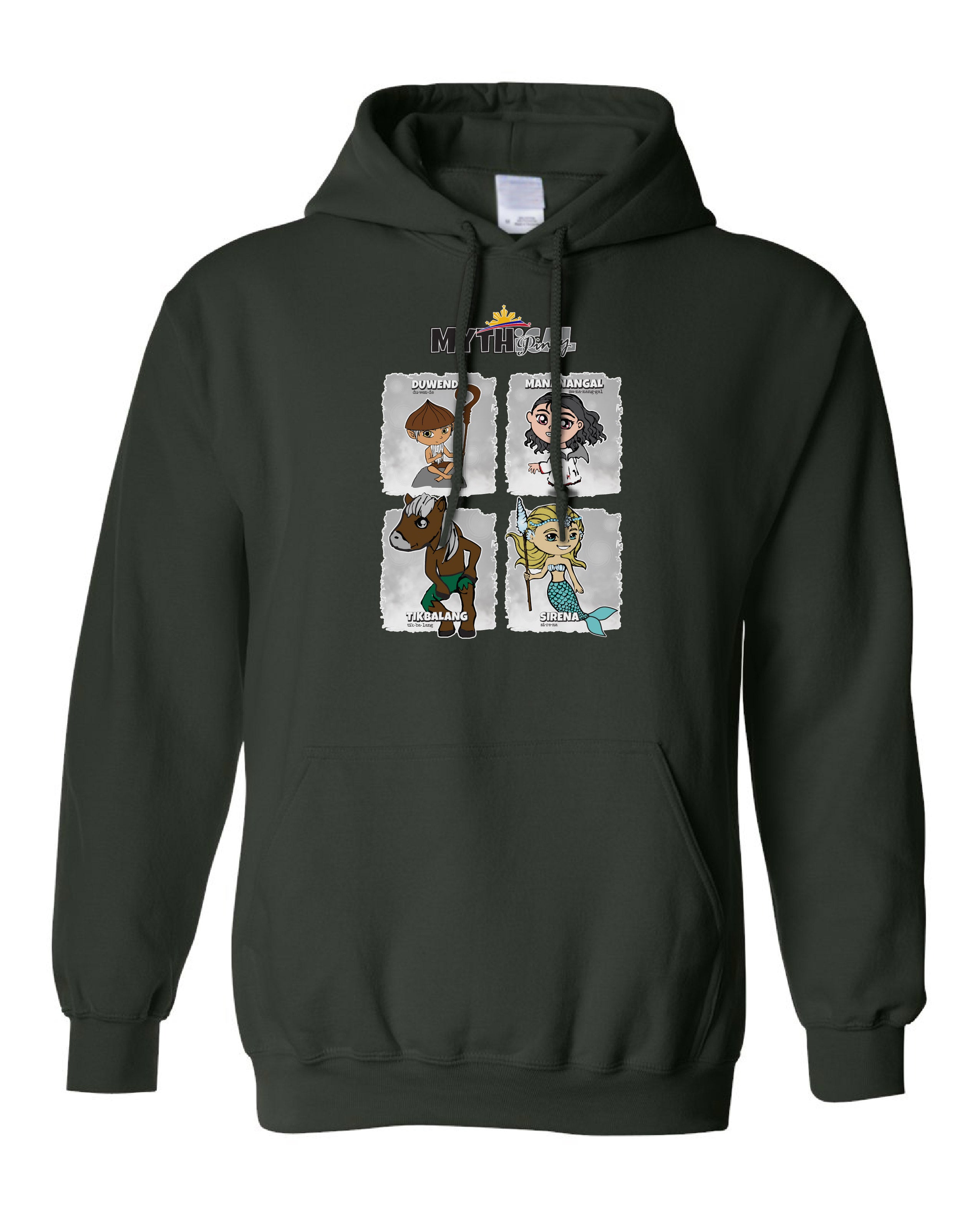 Philippine Mythical Creatures Hooded Sweatshirt Hoodie - Adult - Series 1B