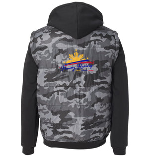 Filipino Jacket Puff Vest with Fleece Sleeves
