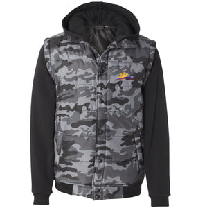 Filipino Jacket Puff Vest with Fleece Sleeves