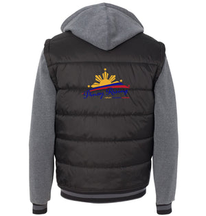 Filipino Jacket Puff Vest with Fleece Sleeves