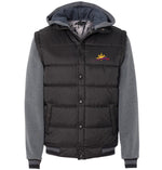 Filipino Jacket Puff Vest with Fleece Sleeves