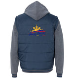 Filipino Jacket Puff Vest with Fleece Sleeves