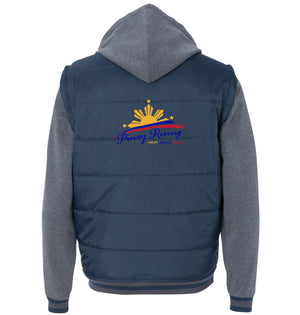 Filipino Jacket Puff Vest with Fleece Sleeves
