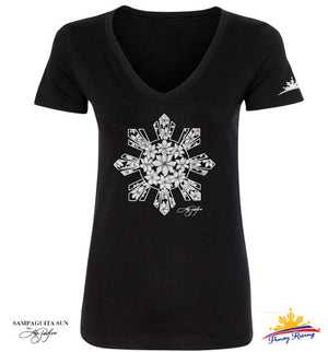 Sampaguita Sun V-Neck Shirt - Women