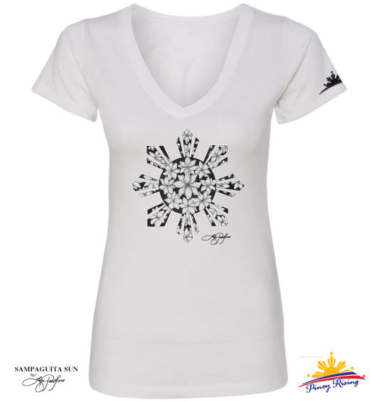 Sampaguita Sun V-Neck Shirt - Women