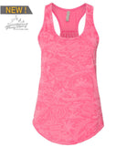 "Movement" Pleated Racerback Tank Top - Women