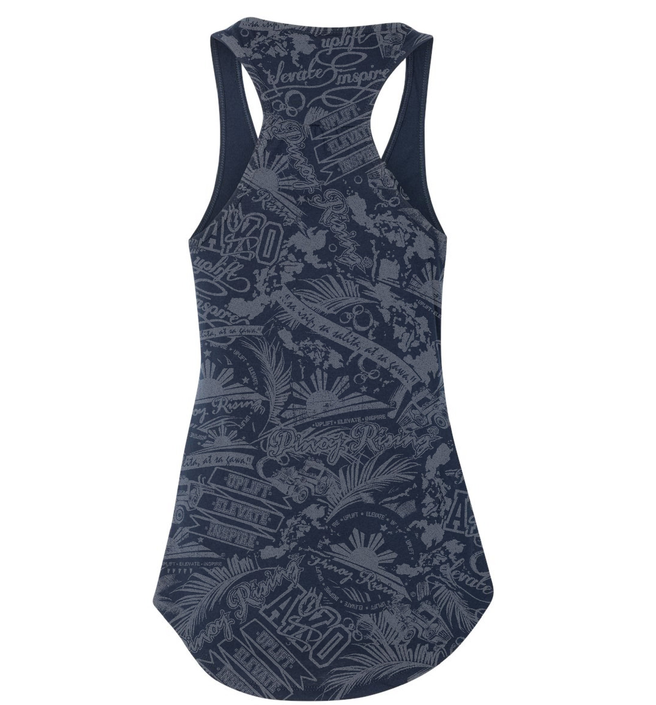 "Movement" Pleated Racerback Tank Top - Women