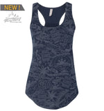"Movement" Pleated Racerback Tank Top - Women