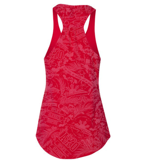 "Movement" Pleated Racerback Tank Top - Women