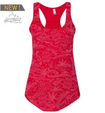 "Movement" Pleated Racerback Tank Top - Women