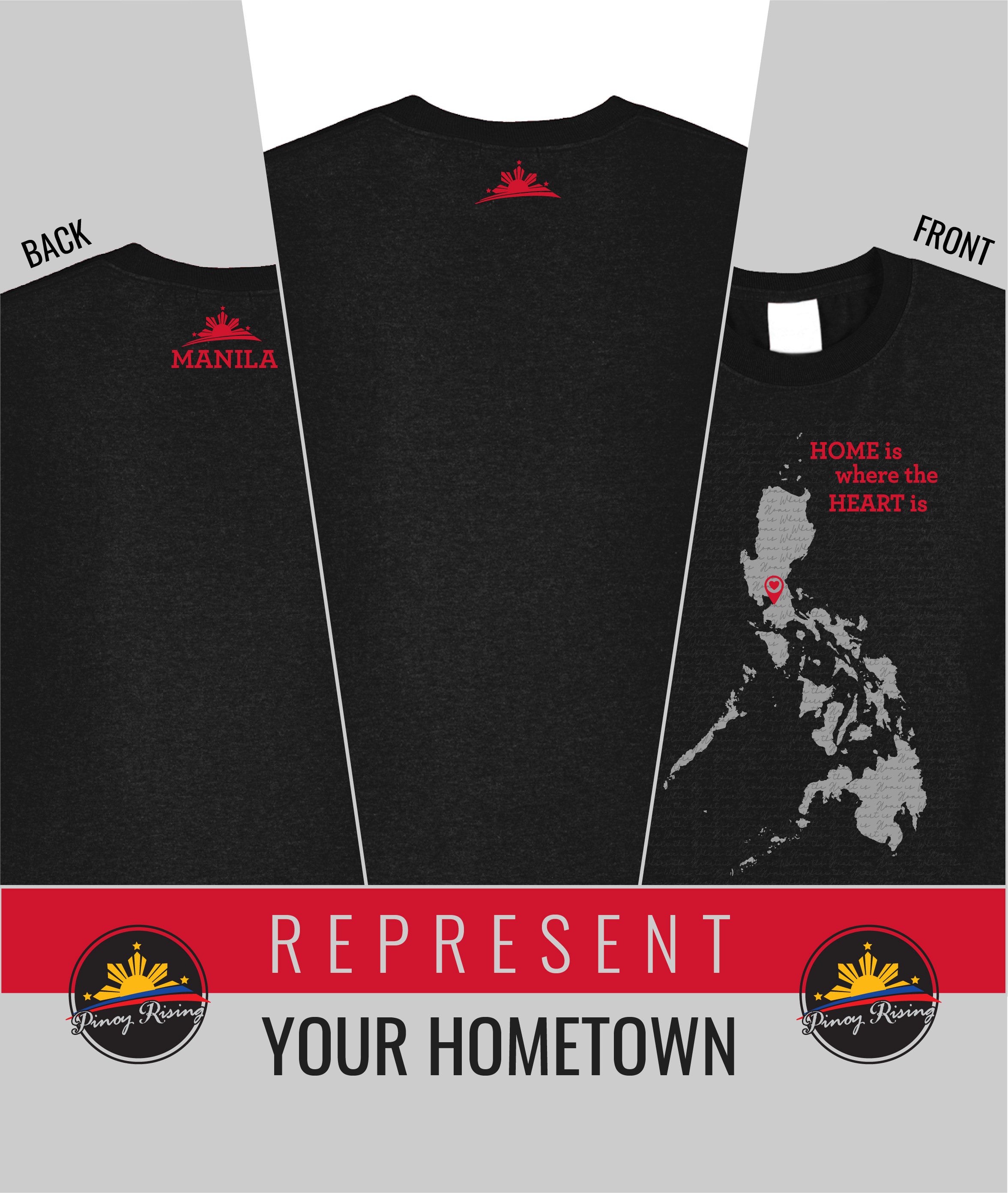 Philippines Shirt - Home Is Where The Heart Is (NEW!)