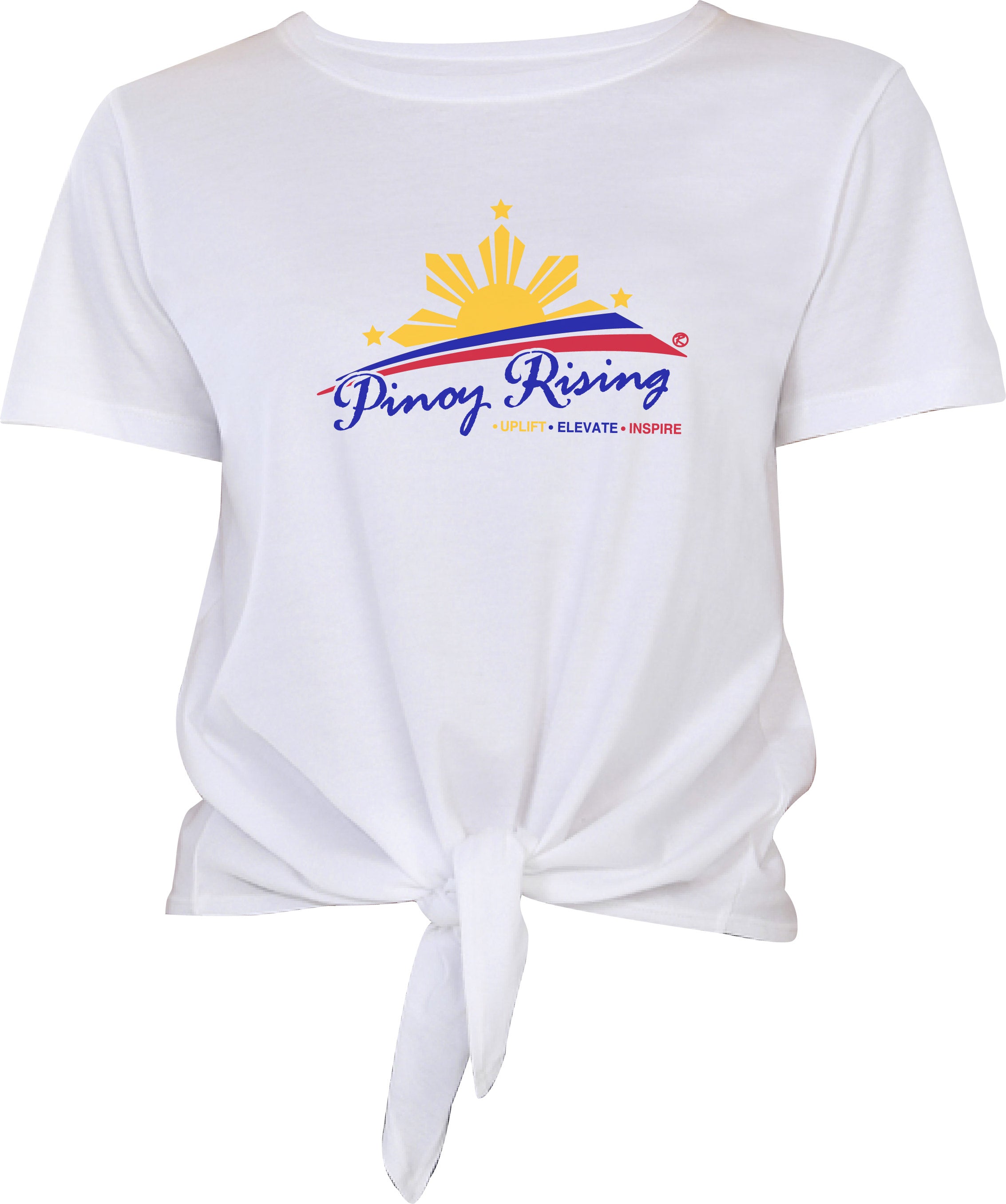Filipino Tie Front Tee - Women
