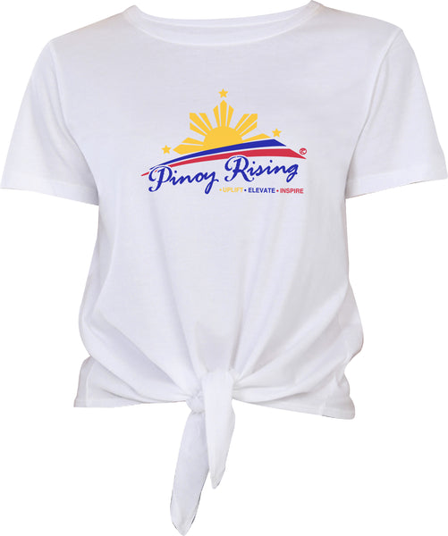 Filipino Tie Front Tee - Women