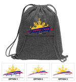 Fleece Sweatshirt Material Drawstring Bag Backpack