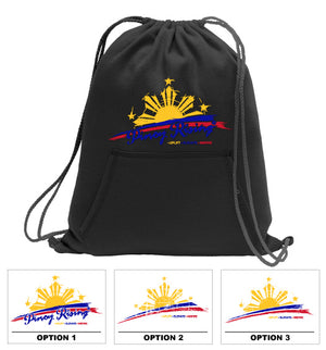 Fleece Sweatshirt Material Drawstring Bag Backpack