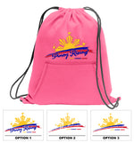 Fleece Sweatshirt Material Drawstring Bag Backpack