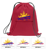 Fleece Sweatshirt Material Drawstring Bag Backpack