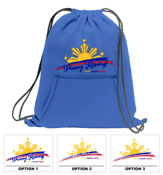 Fleece Sweatshirt Material Drawstring Bag Backpack