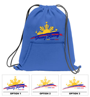 Fleece Sweatshirt Material Drawstring Bag Backpack