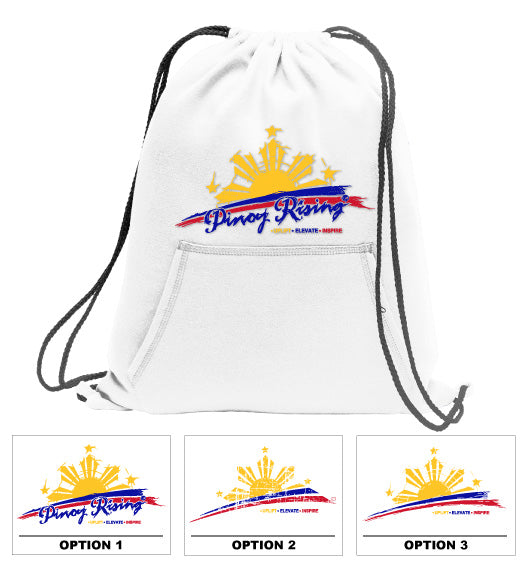 Fleece Sweatshirt Material Drawstring Bag Backpack