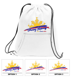 Fleece Sweatshirt Material Drawstring Bag Backpack