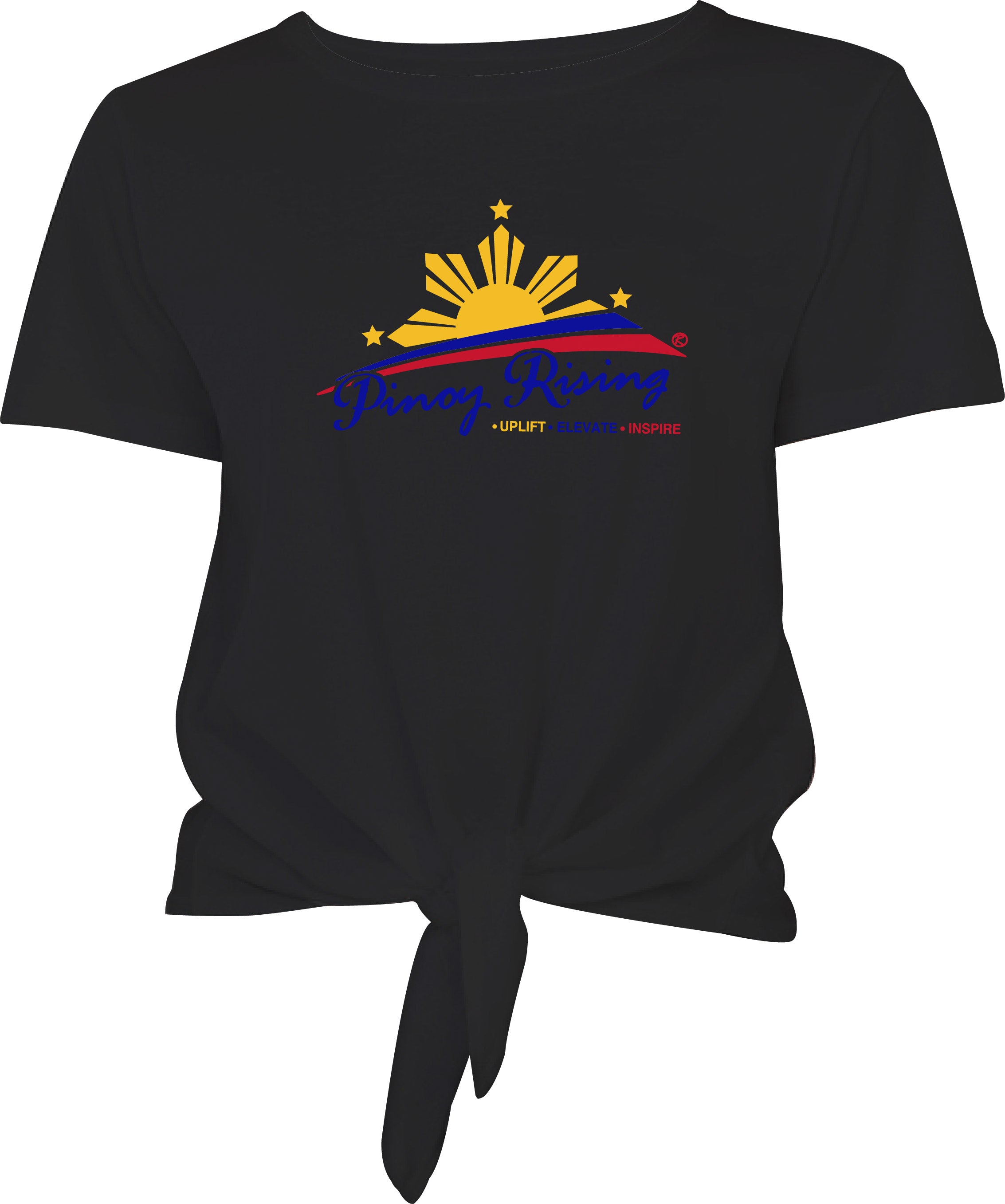 Filipino Tie Front Tee - Women