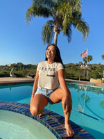 "SELFIE" Ladies Cropped Shirt - POP LINE designs by Mae Day Marketing