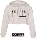 SELFIE - Crop Hoodie - POP Line Designs by Mae Day Marketing Inc.